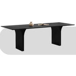 Elegant Ash Wood Dining Table with Unique Curved Design – Modern Home Furniture hzmzw-3149