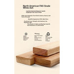 Elegant Ash Wood and Sintered Stone Dining Table – Modern Design for Contemporary Spaces hzmzw-3150