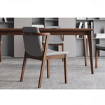 Stylish Ash Wood Chair with Faux Leather Cushion - Modern Comfort for Your Home or Office hzmzw-3151