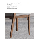 Stylish Ash Wood Chair with Faux Leather Cushion - Modern Comfort for Your Home or Office hzmzw-3151