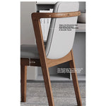 Stylish Ash Wood Chair with Faux Leather Cushion - Modern Comfort for Your Home or Office hzmzw-3151