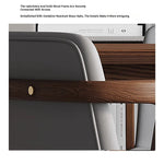 Stylish Ash Wood Chair with Faux Leather Cushion - Modern Comfort for Your Home or Office hzmzw-3151