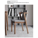 Stylish Ash Wood Chair with Faux Leather Cushion - Modern Comfort for Your Home or Office hzmzw-3151