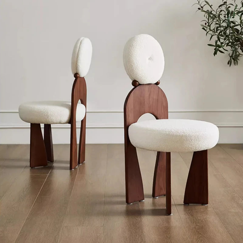 Modern Ash Wood Chair with Cashmere Upholstery - Chic and Stylish Accent Seating for Any Room hzmzw-3152