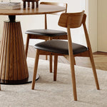 Stylish Round Solid Wood Dining Table with Unique Pedestal Base - Perfect for Modern Spaces hzmzw-3154