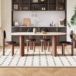 Modern Ash Wood Dining Chair with Faux Leather Seat - Stylish & Comfortable Design hzmzw-3155