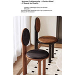 Modern Ash Wood Dining Chair with Faux Leather Seat - Stylish & Comfortable Design hzmzw-3155