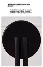 Modern Ash Wood Dining Chair with Faux Leather Seat - Stylish & Comfortable Design hzmzw-3155