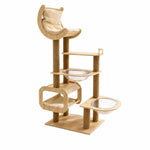 Multi-Level Cat Tree with Hideaway, Capsule Perch and Scratching Posts