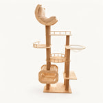 Multi-Level Cat Tree with Hideaway, Capsule Perch and Scratching Posts