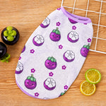 Pet Vest for Dogs and Cats – Cartoon Fruit Print Polyester Apparel