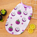 Pet Vest for Dogs and Cats – Cartoon Fruit Print Polyester Apparel
