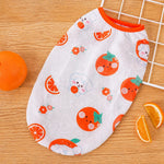 Pet Vest for Dogs and Cats – Cartoon Fruit Print Polyester Apparel
