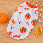 Pet Vest for Dogs and Cats – Cartoon Fruit Print Polyester Apparel