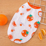 Pet Vest for Dogs and Cats – Cartoon Fruit Print Polyester Apparel