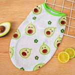 Pet Vest for Dogs and Cats – Cartoon Fruit Print Polyester Apparel
