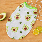 Pet Vest for Dogs and Cats – Cartoon Fruit Print Polyester Apparel