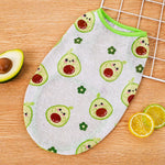 Pet Vest for Dogs and Cats – Cartoon Fruit Print Polyester Apparel