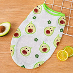 Pet Vest for Dogs and Cats – Cartoon Fruit Print Polyester Apparel