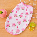 Pet Vest for Dogs and Cats – Cartoon Fruit Print Polyester Apparel