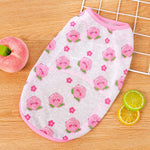 Pet Vest for Dogs and Cats – Cartoon Fruit Print Polyester Apparel