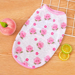 Pet Vest for Dogs and Cats – Cartoon Fruit Print Polyester Apparel