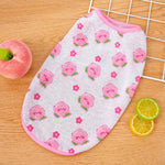 Pet Vest for Dogs and Cats – Cartoon Fruit Print Polyester Apparel