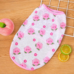 Pet Vest for Dogs and Cats – Cartoon Fruit Print Polyester Apparel