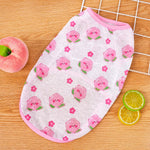 Pet Vest for Dogs and Cats – Cartoon Fruit Print Polyester Apparel