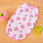 Pet Vest for Dogs and Cats – Cartoon Fruit Print Polyester Apparel