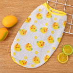 Pet Vest for Dogs and Cats – Cartoon Fruit Print Polyester Apparel