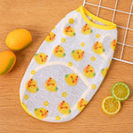 Pet Vest for Dogs and Cats – Cartoon Fruit Print Polyester Apparel