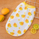 Pet Vest for Dogs and Cats – Cartoon Fruit Print Polyester Apparel