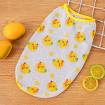 Pet Vest for Dogs and Cats – Cartoon Fruit Print Polyester Apparel