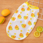 Pet Vest for Dogs and Cats – Cartoon Fruit Print Polyester Apparel
