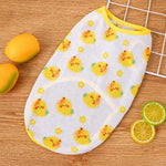 Pet Vest for Dogs and Cats – Cartoon Fruit Print Polyester Apparel