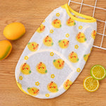 Pet Vest for Dogs and Cats – Cartoon Fruit Print Polyester Apparel