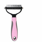 Pet Deshedding Rake and Detangling Comb for Dogs and Cats