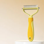Pet Deshedding Rake and Detangling Comb for Dogs and Cats