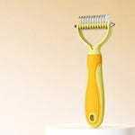 Pet Deshedding Rake and Detangling Comb for Dogs and Cats
