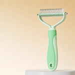 Pet Deshedding Rake and Detangling Comb for Dogs and Cats