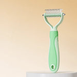 Pet Deshedding Rake and Detangling Comb for Dogs and Cats