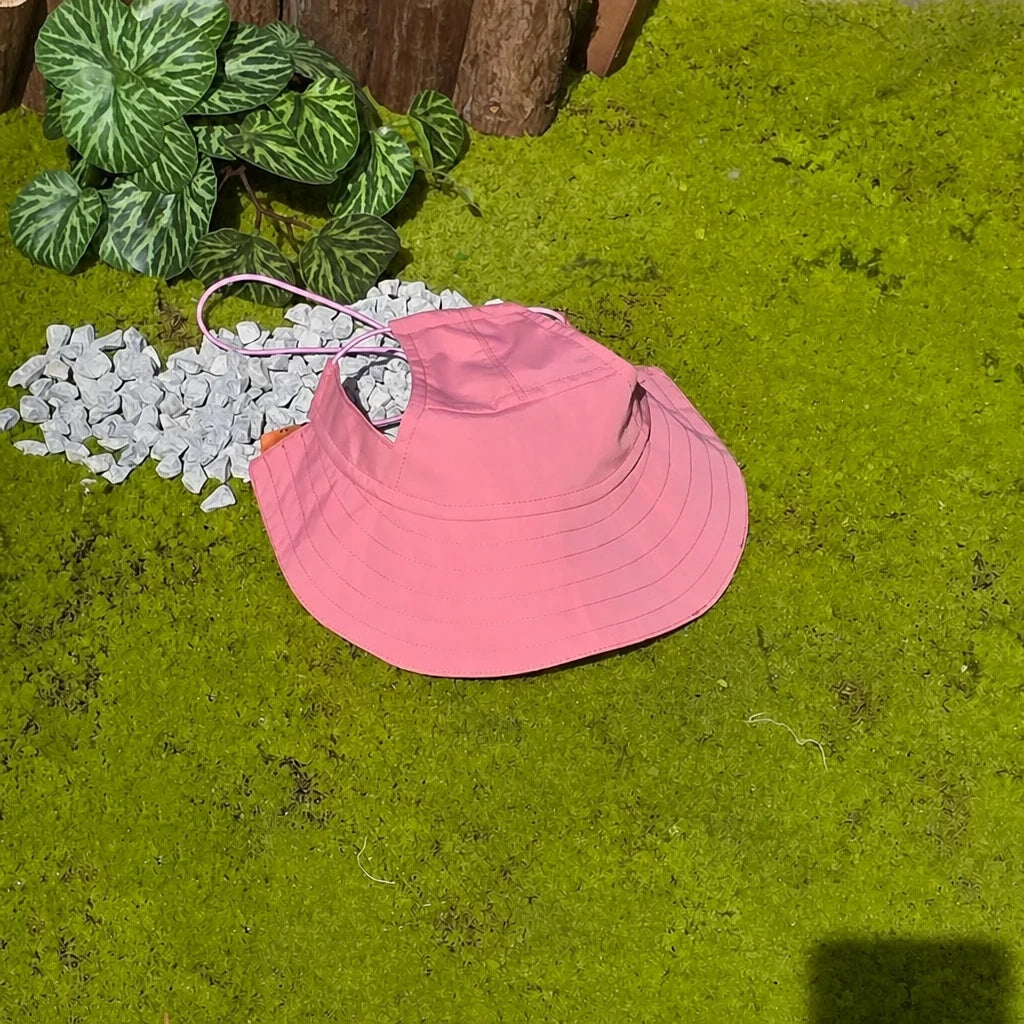 Adjustable Polyester Pet Bucket Hat for Dogs