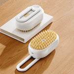 Rechargeable Pet Grooming Brush with Spray Function