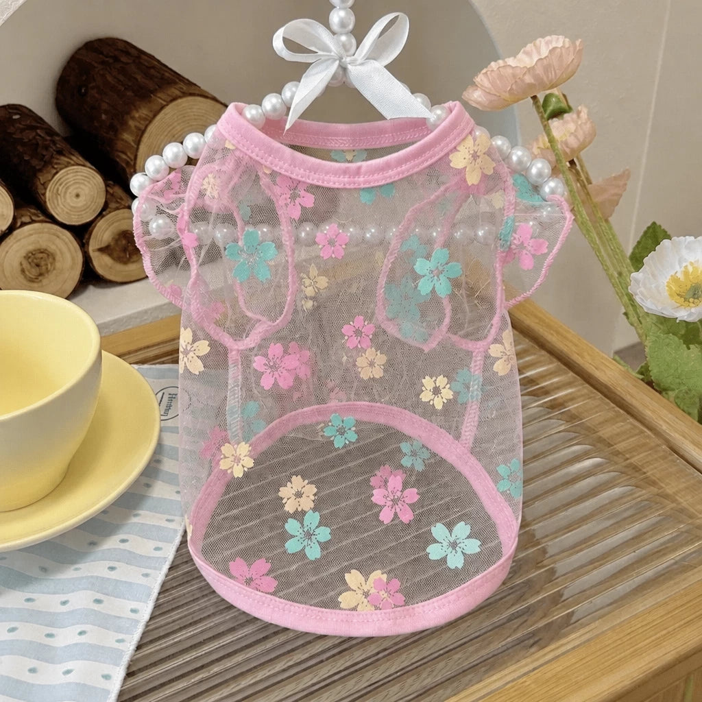 Daisy Mesh Pet Vest for Small Dogs and Cats