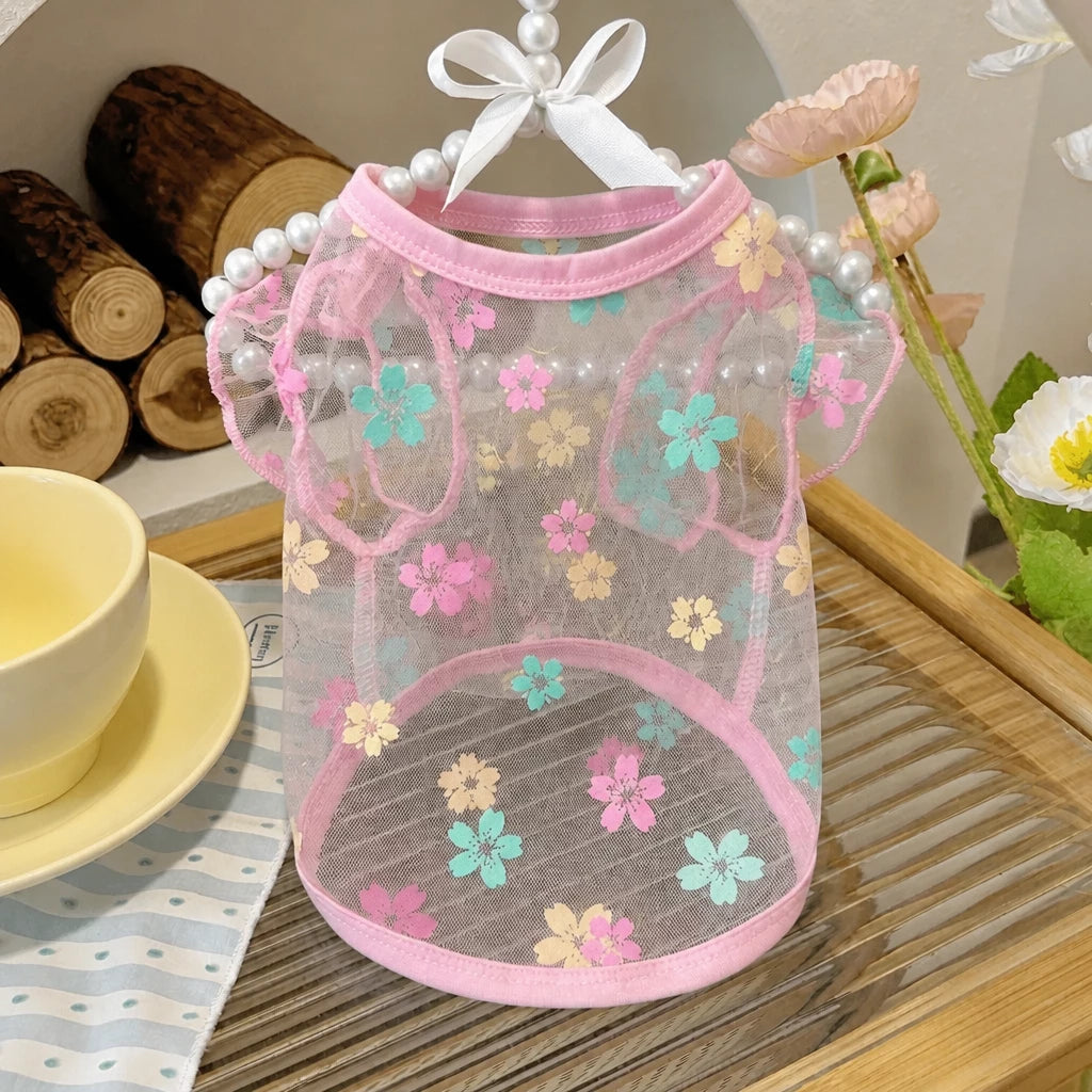 Daisy Mesh Pet Vest for Small Dogs and Cats