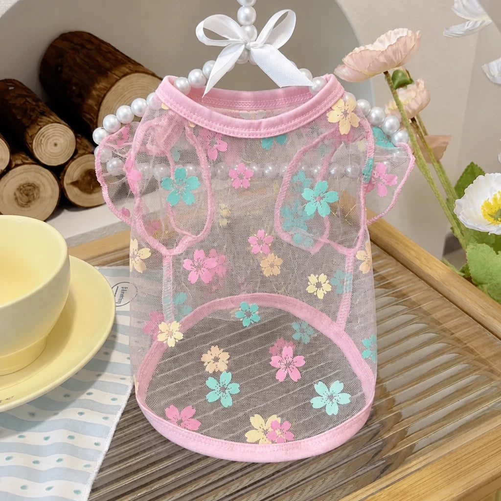 Daisy Mesh Pet Vest for Small Dogs and Cats