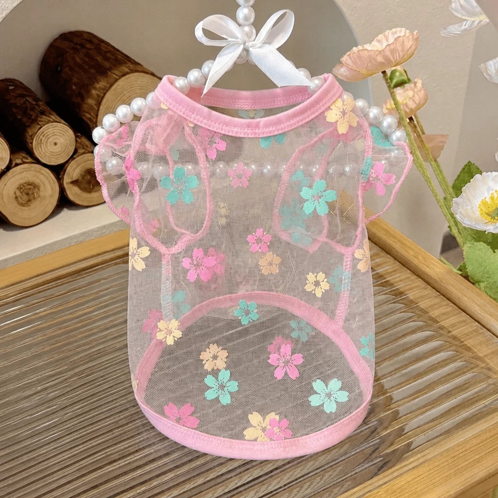 Daisy Mesh Pet Vest for Small Dogs and Cats