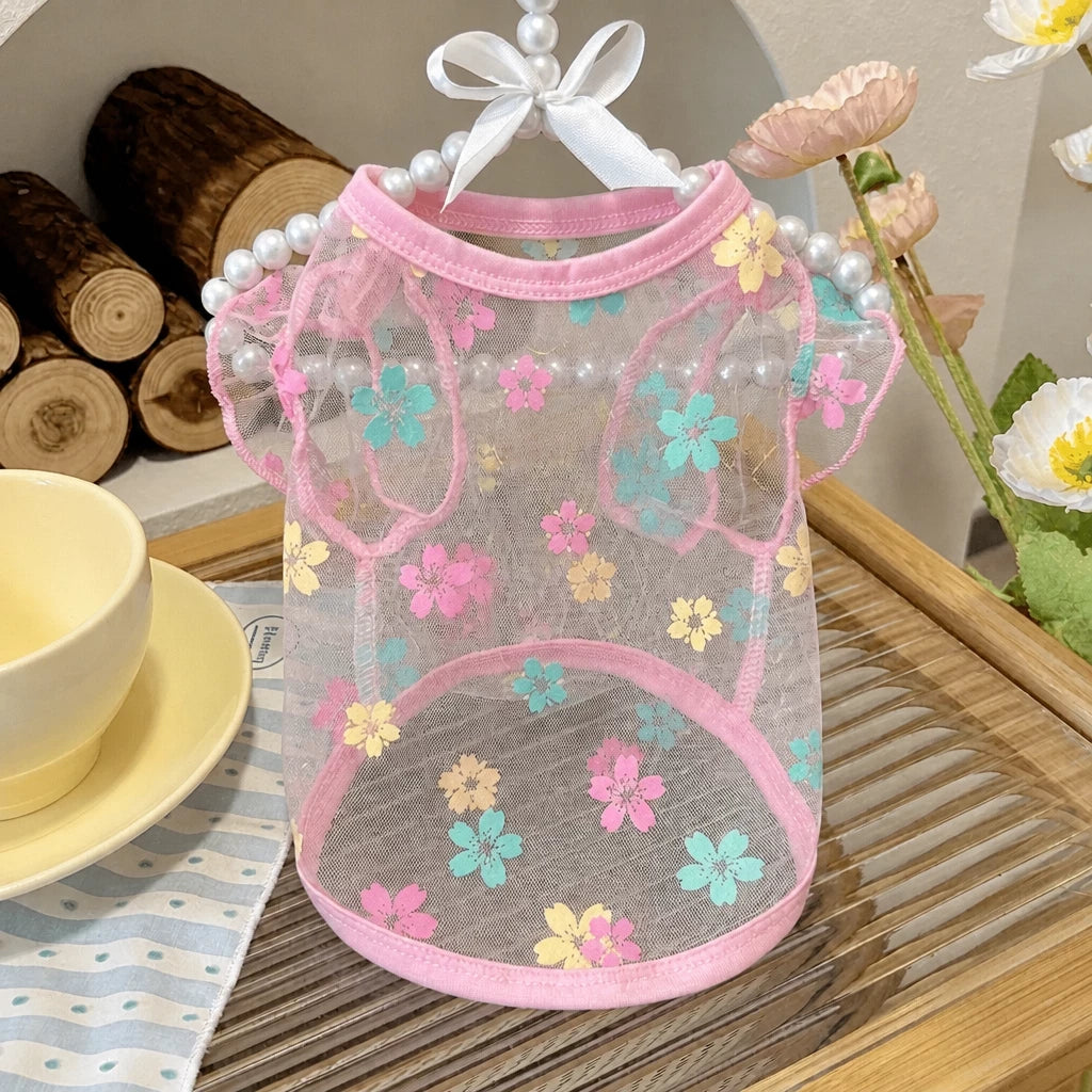 Daisy Mesh Pet Vest for Small Dogs and Cats