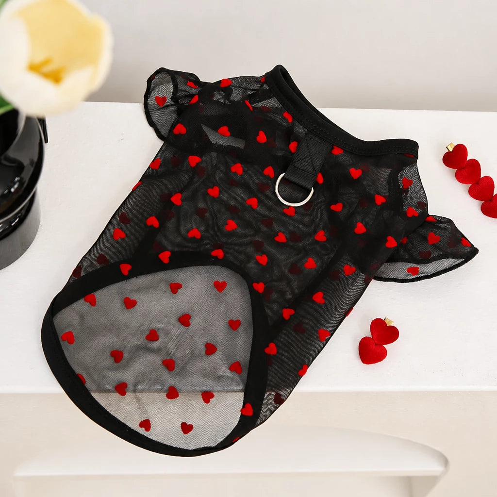 Lightweight Summer Mesh Pet Shirt for Dogs and Cats